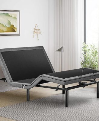 Sweetcrispy Full Adjustable Bed Frame, Ergonomic Electric Bed Base with Wireless Remote and 2 USB Ports, Head and Foot Incline, Zero Gravity Bed, Anti-Snore, Easy Assembly
